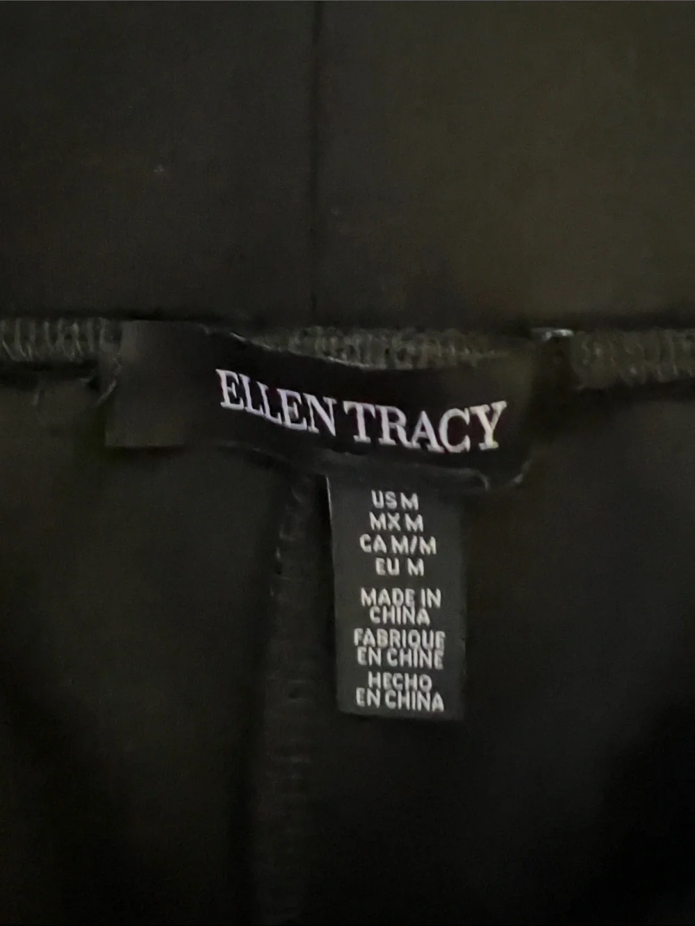 NWOT-Ellen Tracy Hi-Rise Black Wide-Leg Sailor Pants- size Medium, *never worn* - Picture 2 of 7
